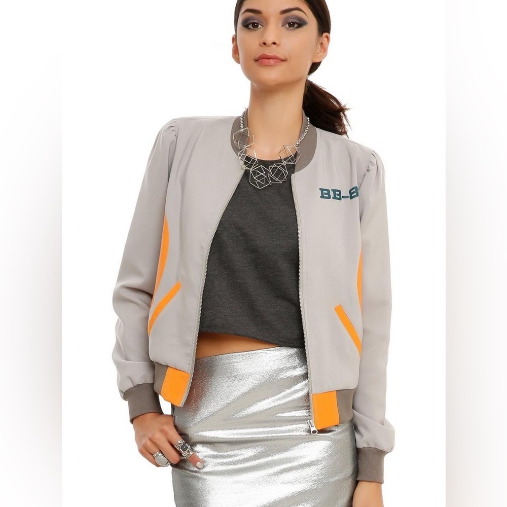 Her Universe Star Wars BB-8 Bomber Jacket, Size a Small